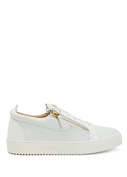 Мужские кожаные кроссовки Giuseppe Zanotti, белый