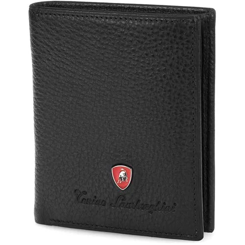 Бумажник Tonino Lamborghini TL10.512-01, фактура зернистая, черный