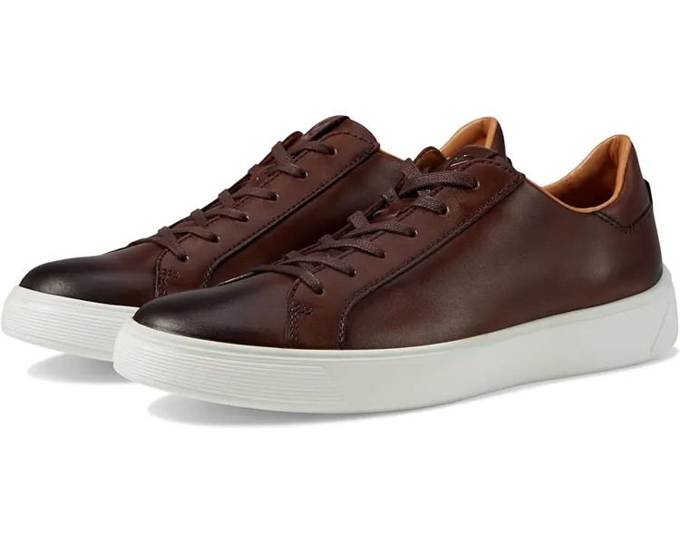 Кроссовки ECCO Street Tray Dress Sneaker, цвет Cognac