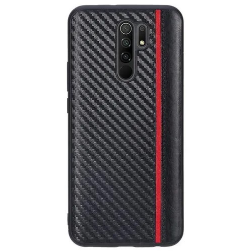 Чехол(накладка) для Xiaomi Redmi 9 G-Case Carbon, черная GG-1269