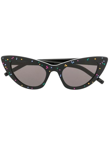 Saint Laurent Eyewear солнцезащитные очки New Wave SL 213 в оправе 'кошачий глаз'