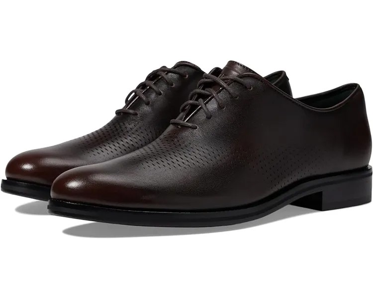 Оксфорды Cole Haan Washington Grand Laser Wing, цвет Dark Chocolate Reverse/Black