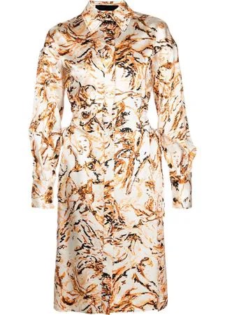 Proenza Schouler платье с вырезами и принтом