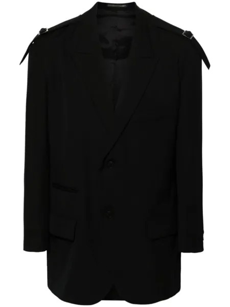 Yohji Yamamoto шерстяной пиджак, черный
