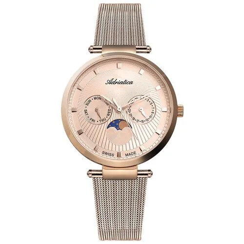 Наручные часы Adriatica 3703.914RQF, розовый