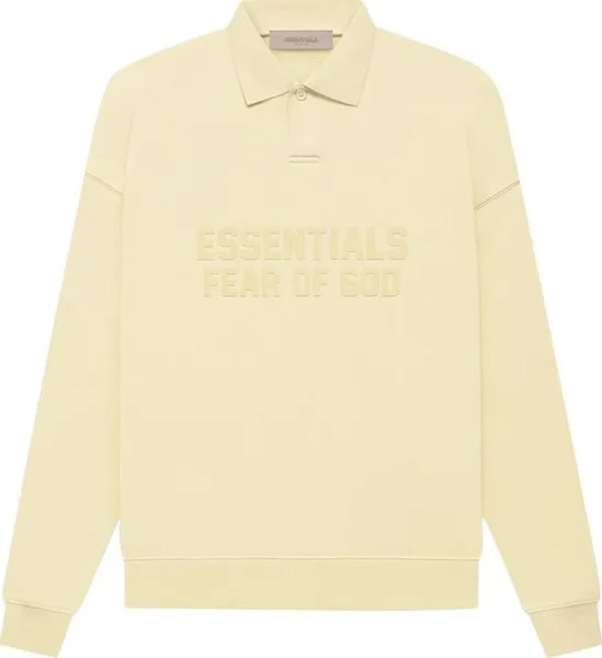 Лонгслив Fear of God Essentials Long-Sleeve Polo 'Canary', кремовый