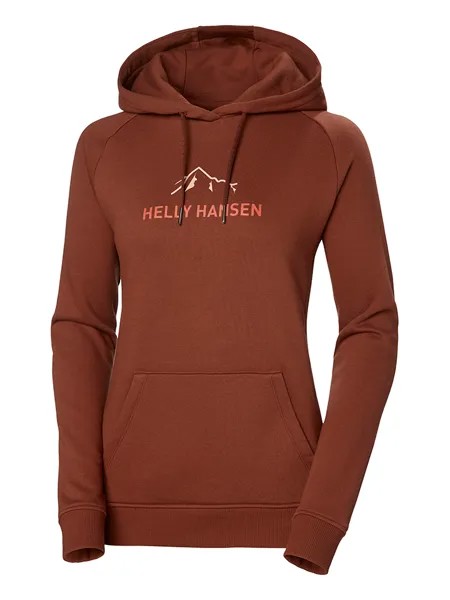 Толстовка Helly Hansen Hoodie F2F, коричневый