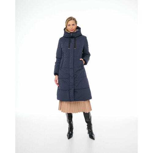 Пальто DIXI COAT, размер 50, темно-синий/белый