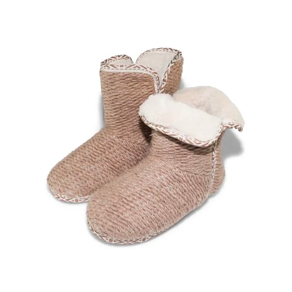 Сабо Flip Flop Hausschuh knit*folded, коричневый