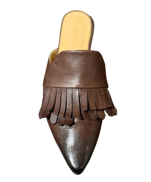 Коричневые женские сандалии-мюли с ресницами I.N.K. Shoes, коричневый
