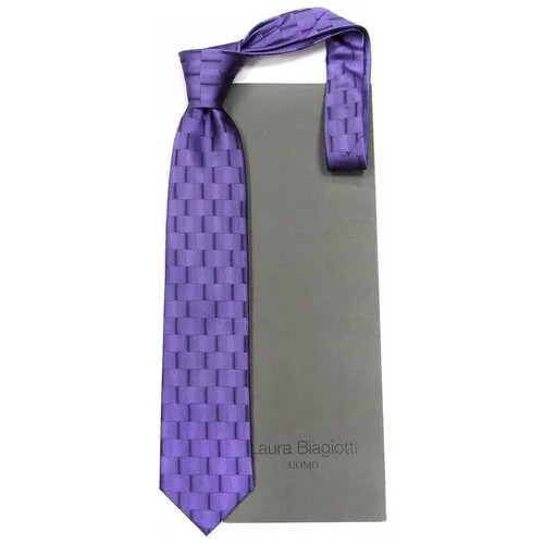 Оригинальный галстук глубокого фиолетового цвета Laura Biagiotti 829681
