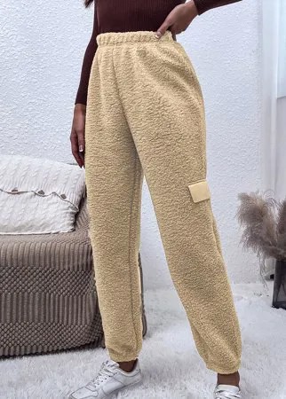 Брюки с эластичной талией из флиса