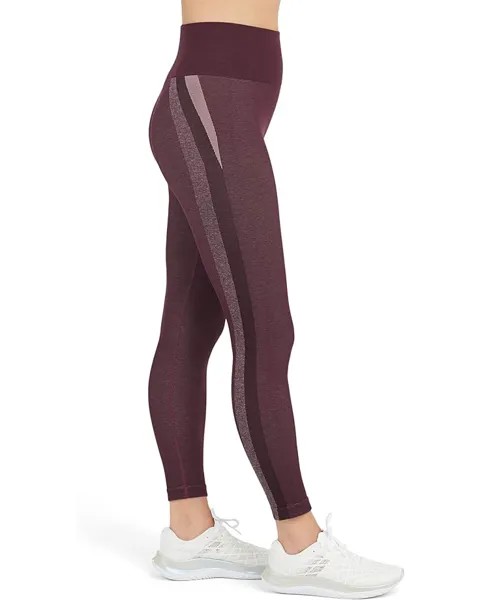 Брюки Spanx Spanx Active Seamless Track Stripe Leggings, цвет Jammy Plum