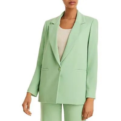 Женский зеленый текстурированный пиджак на одной пуговице Alice and Olivia 12 BHFO 4480