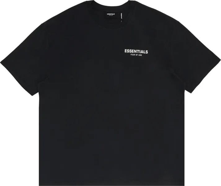 Футболка Fear of God Essentials Boxy Photo Series T-Shirt 'Black', черный