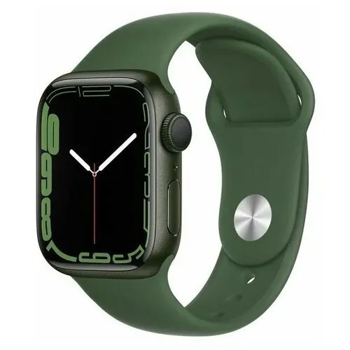 Умные часы Apple Watch Series 7 GPS 41mm Aluminum Case with Sport Band Green (Зеленый клевер)