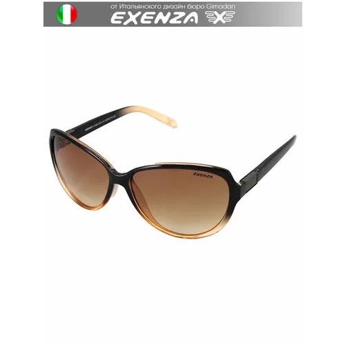 Солнцезащитные очки Exenza, коричневый, горчичный