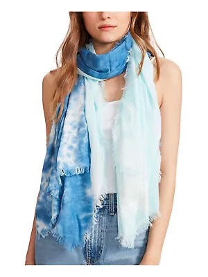 Женский синий шарф STEVE MADDEN с бахромой, саронг, бесконечный шарф