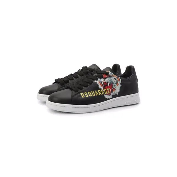 Кожаные кеды Boxer Dsquared2