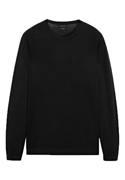 Свитер Crew Neck Massimo Dutti, черный