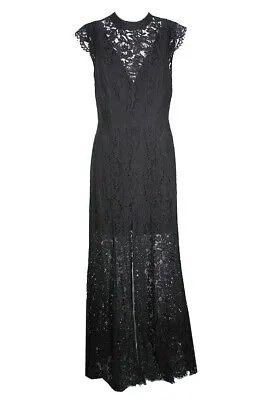 Черное кружевное платье с открытой спиной Fame And Partners 6