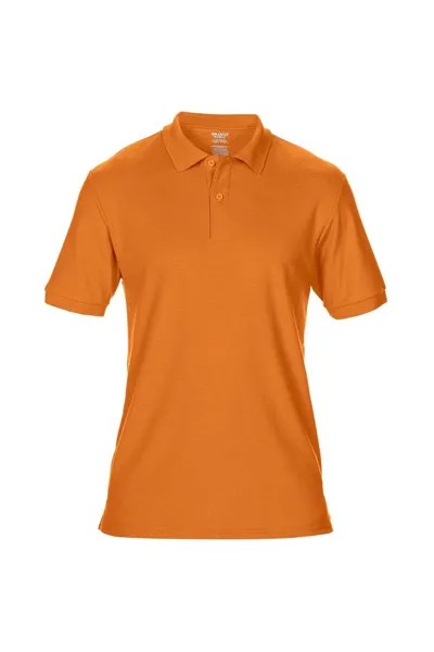 Спортивная рубашка-поло из двойного пике для взрослых DryBlend Gildan, оранжевый
