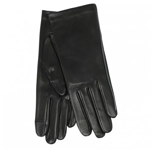 Перчатки Agnelle, демисезон/зима, натуральная кожа, подкладка, размер 6,5, черный