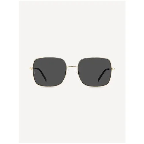 Солнцезащитные очки M Missoni, квадратные, оправа: металл, с защитой от УФ, для женщин, золотой