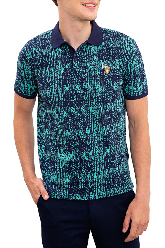 Футболка-поло мужская G081SZ0110KENTON U.S. POLO Assn. синяя XS