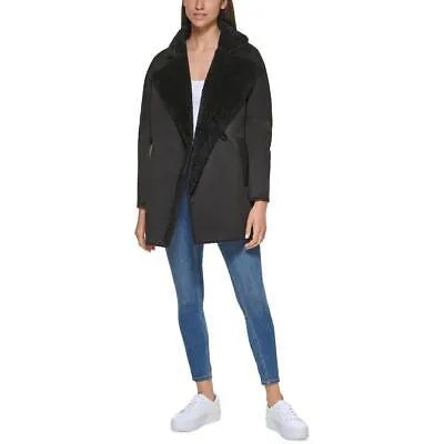 Calvin Klein Женское пальто миди из теплого искусственного меха для холодной погоды Верхняя одежда BHFO 5771