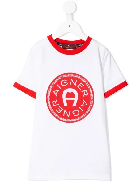 Aigner Kids футболка с логотипом