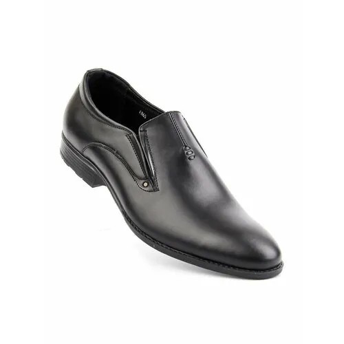 Туфли оксфорды STILUS, натуральная кожа, полнота G, нескользящая подошва, размер 45, черный