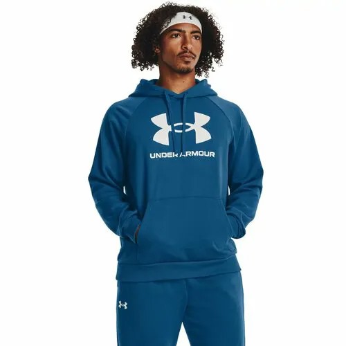 Худи спортивное Under Armour Rival Fleece Logo HD, размер XL, , синий