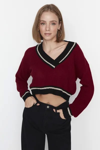 Джемпер женский Trendyol TWOAW22KZ1492 красный M