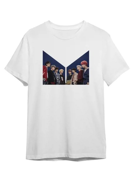 Футболка унисекс Каждому Своё Stray Kids/K-Pop/Корея MGSK4 белая 3XL