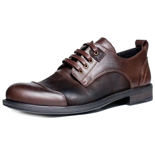 Туфли Tito Lanzony, натуральная кожа, полнота G, размер 42, коричневый