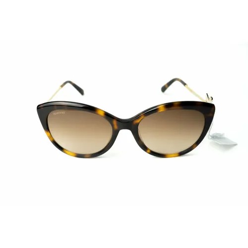 Солнцезащитные очки SWAROVSKI, золотой, коричневый