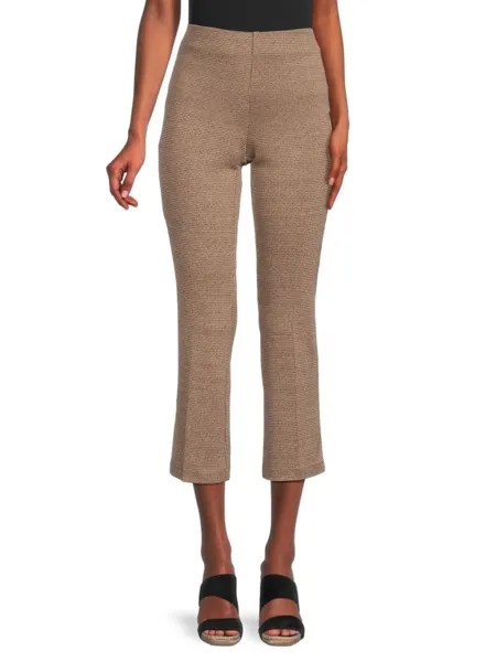 Текстурированные укороченные брюки Saks Fifth Avenue, цвет Camel
