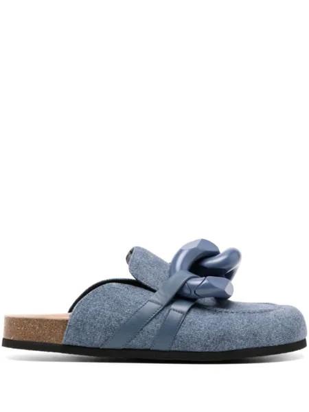 JW Anderson мюли с цепочкой, синий
