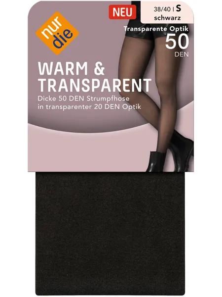 Колготки Nur Die Fein Warm & Transparent, черный