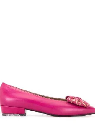 Yves Saint Laurent Pre-Owned туфли-лодочки с бантом