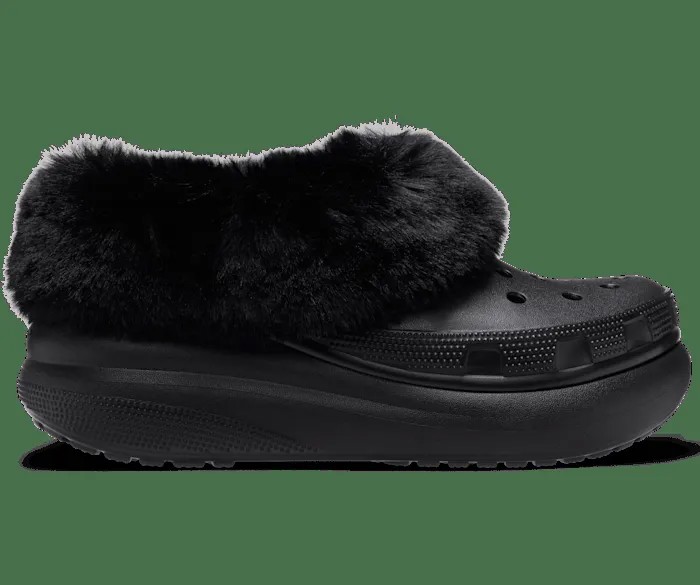 Сабо утепленные Furever Crush Crocs женские, цвет Black