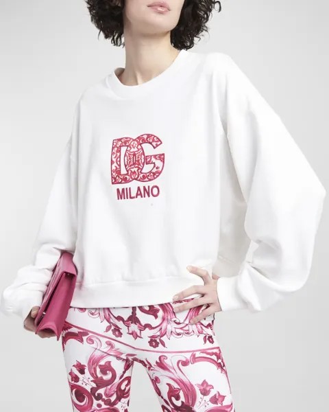 Толстовка с вышитым логотипом Dolce&Gabbana