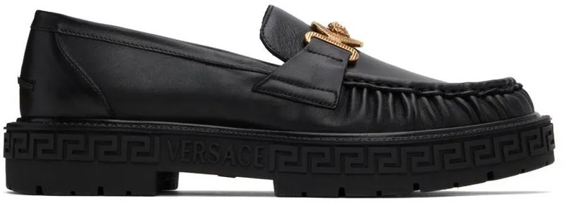 Черные лоферы Medusa Biggie Versace