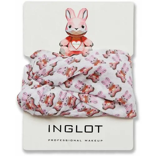 Снуд Inglot,130х160 см, универсальный, белый, розовый
