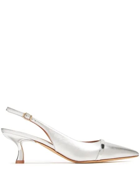 Malone Souliers туфли Jama 45 с ремешком на пятке, серебристый