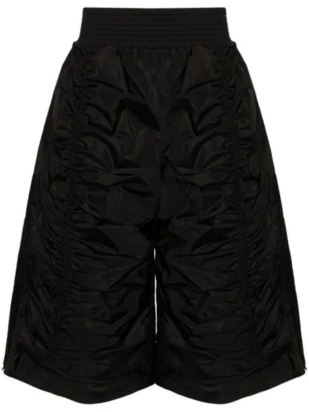 Шорты со сборками Simone Rocha, черный