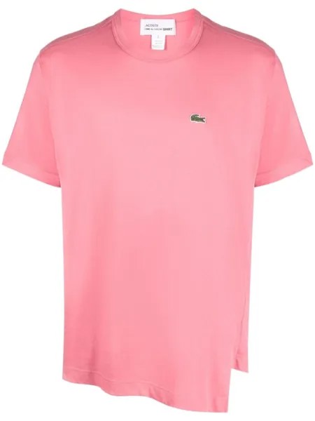 Comme Des Garçons Shirt футболка с нашивкой-логотипом, розовый