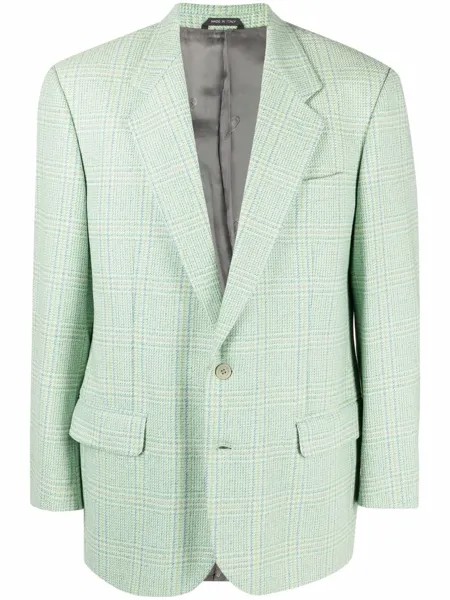 Missoni Pre-Owned однобортный пиджак в клетку 1980-х годов