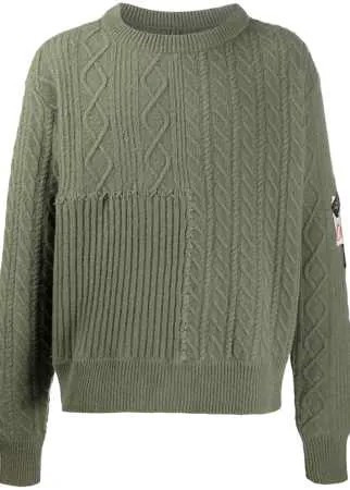 Greg Lauren X Paul & Shark джемпер фактурной вязки